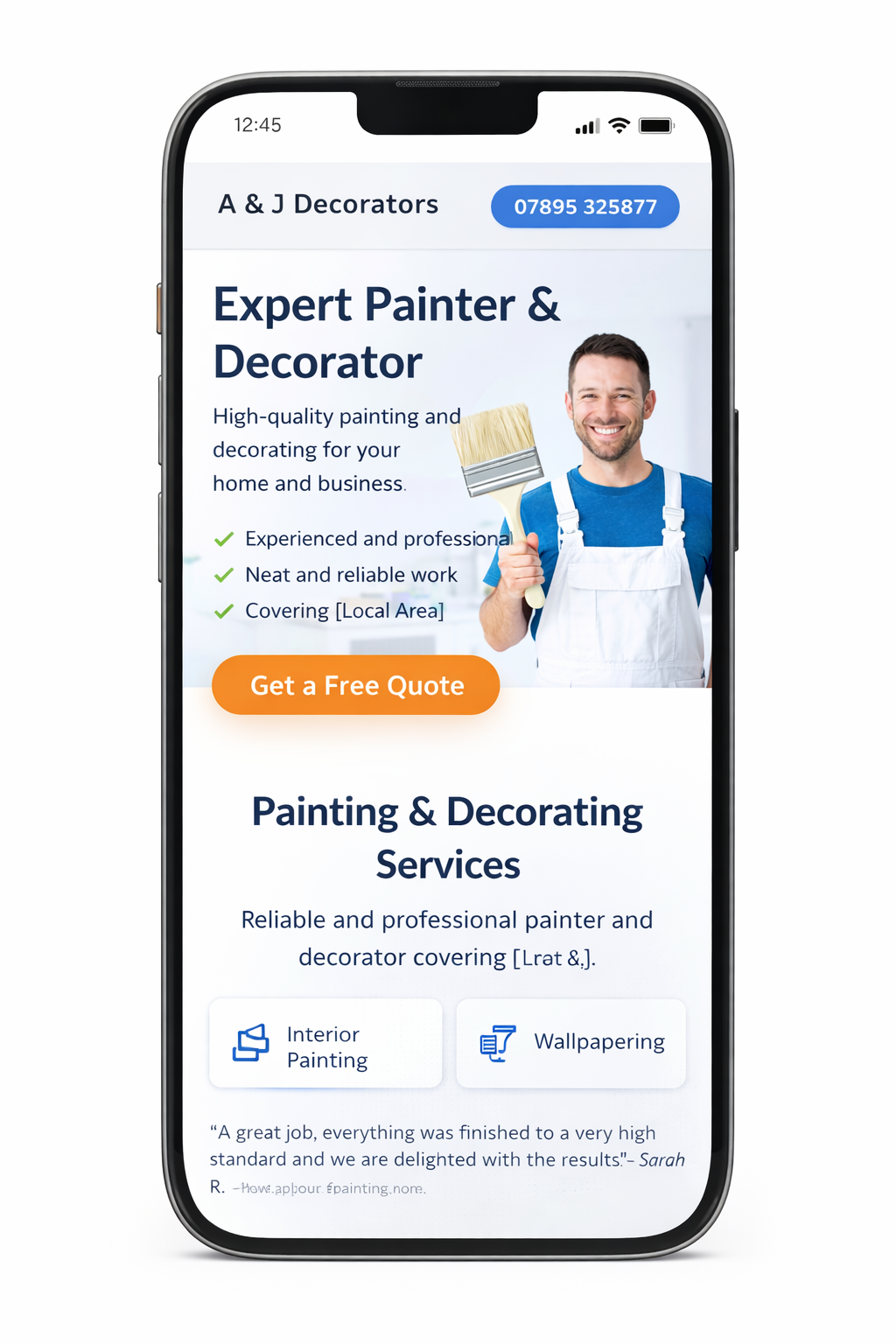 Mobile Optimised Website