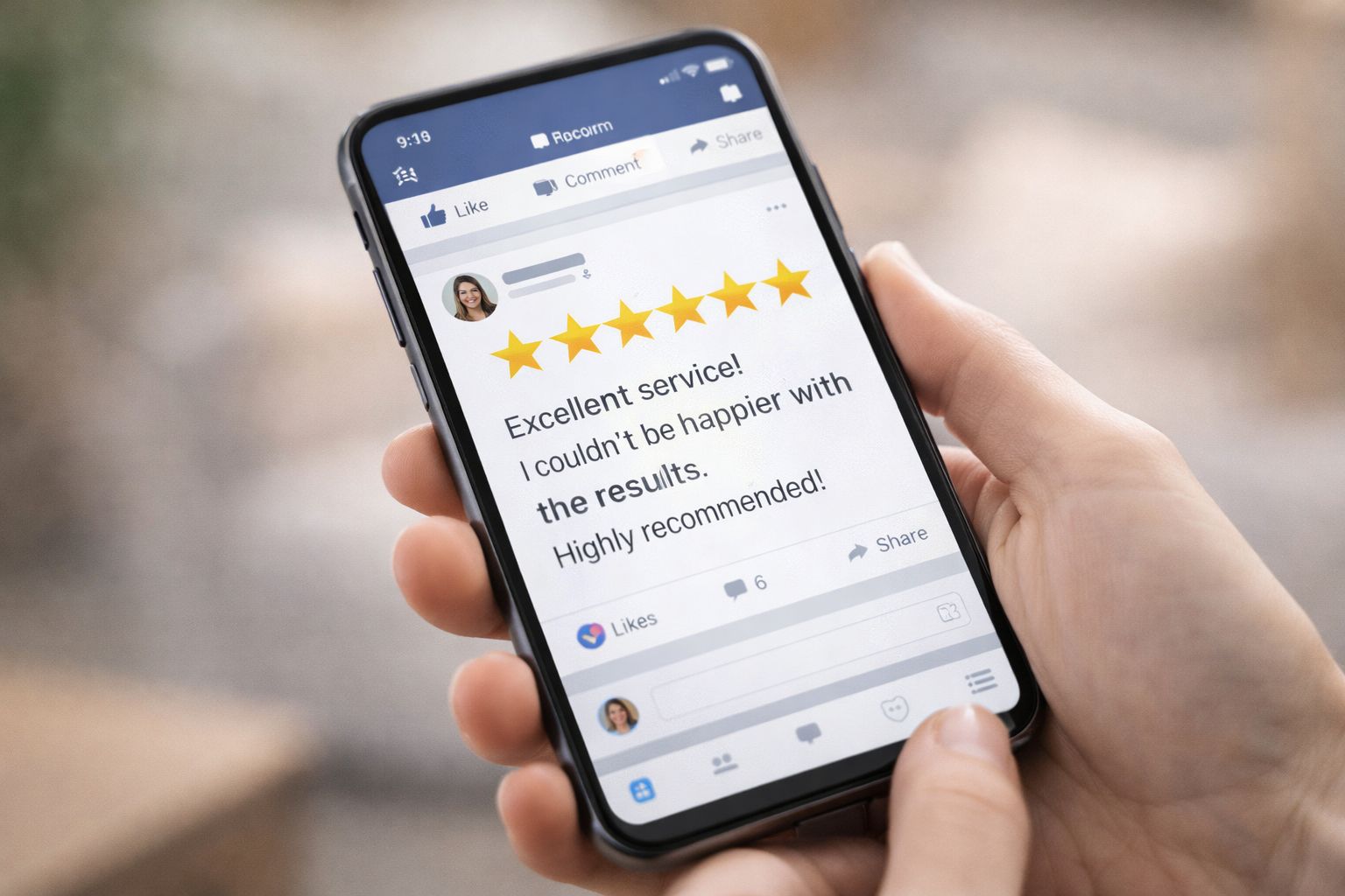 Review Shared on Social Media