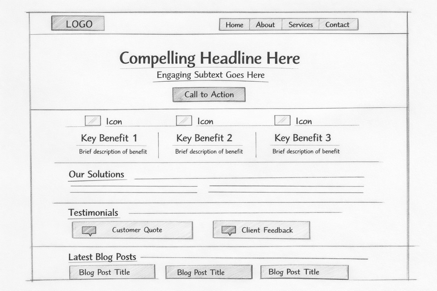 Wireframe Website Plan