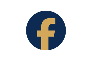 Facebook Logo Blue Gold