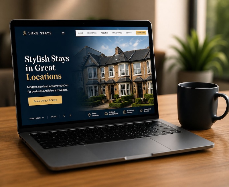 Luxe Stays Website Example Luxe Stays Website