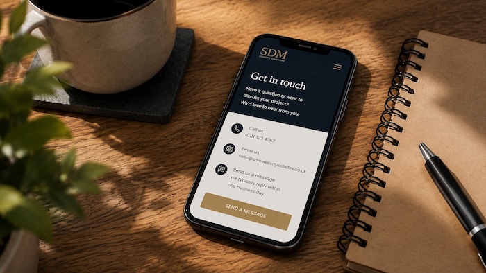 Website with CTA